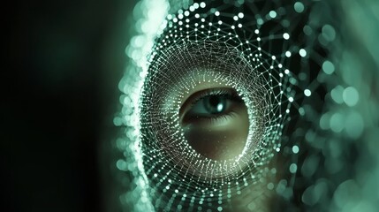 Wall Mural - network connection framework