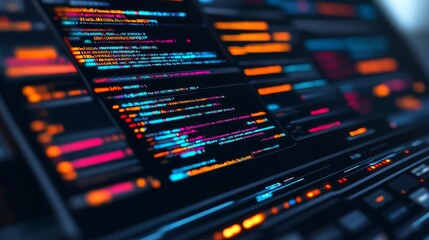 Black hole coder, futuristic gravitational UI design pulling elements together