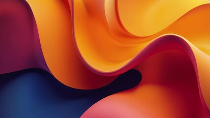Fototapete - Abstract composition in shades of orange showcasing modern design and vibrant colors