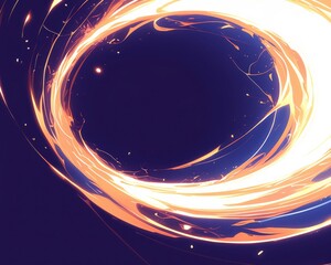 Wall Mural - abstract swirling cosmic energy background with swirling cosmic energy and vibrant nebula hues. emph