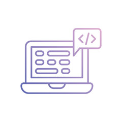 Coding vector icon 