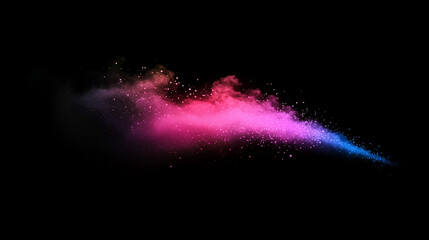 Wall Mural - Background with abstract colorful smoke wave
