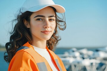 Natural Beauty And Joy Of Woman In Drone Setting