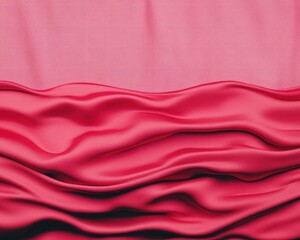 Aufkleber - Elegant Pink Satin Fabric with Soft Waves and Textures for Background and Design Use