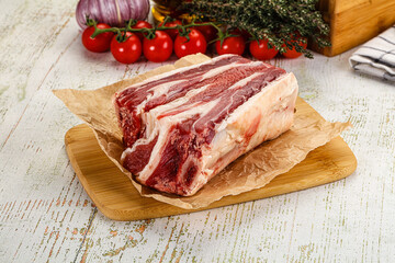 Wall Mural - Raw beef ribs for cooking