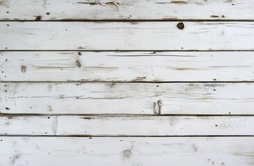 Wall Mural - Whitewashed wood planks background texture