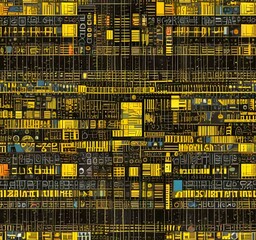 Wall Mural - illustration of abstract technology background.