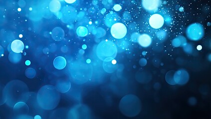 Poster - Abstract Blue Bokeh Background