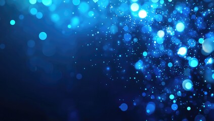 Aufkleber - Abstract blue bokeh background