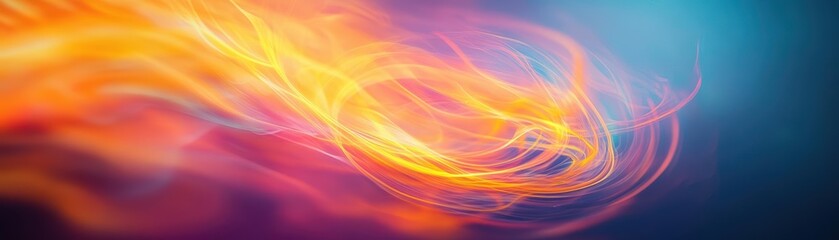 Leinwandbilder - Abstract background featuring vibrant flames and glowing fire elements in a dark artistic composition