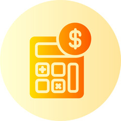 Wall Mural - Calculator gradient icon