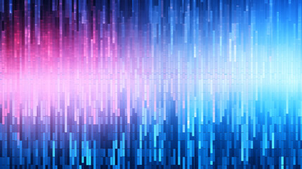 Abstract blue pink digital binary code matrix texture background.