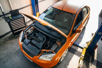Poster - Car repair in car service