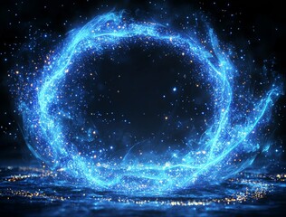 crystal blue sparkling stars tail vip background sets the scene for a beautiful winter happy holiday