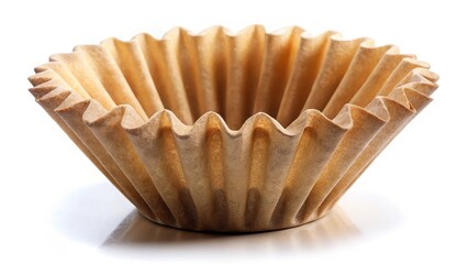 Wall Mural - Coffee Filter on White Background