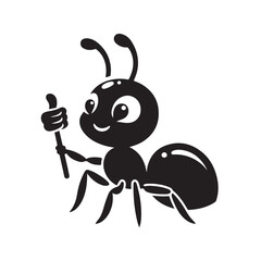 The Cute Ant Silhouette