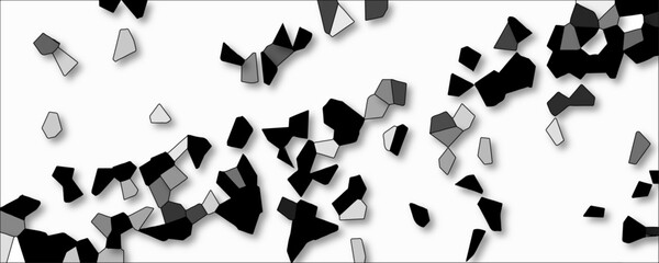 Wall Mural - dark and light gray geometric modern creative background.3d gray geometric retro tiles pattern. gray