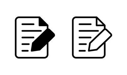 Note icon logo design. notepad sign and symbol