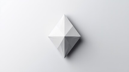 Abstract geometric shape on plain background,  possible use for design inspiration