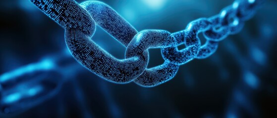 multilayered blockchain network with glowing data transactions, crypto technology, cybersecurity, de