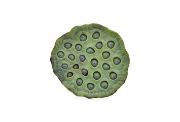 Wall Mural - lotus seeds isolated on white background