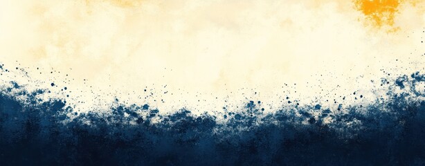 Poster - Abstract textured background with shades of orange, yellow, blue, and white hues