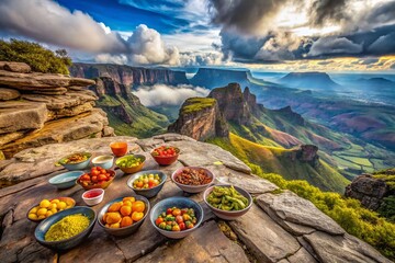 Wall Mural - Aerial View of Roraima & Kukenan Tepuis, Canaima National Park, Venezuela