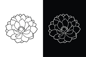 Wall Mural - Poppy flower icon vector on White Background ,Vector Art Illustration on white background.