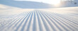 © Mahmud - Stunning view of perfectly groomed ski slope snow texture in winter sunlight