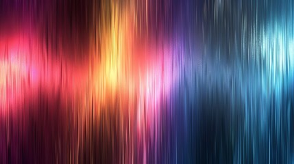 Wall Mural - abstract background of vertical, blurry stripes in shades of red, orange, purple and blue.