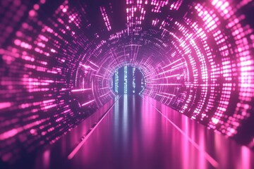 Binary Tunnel - A Digital Code Network in Cyberspace