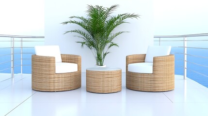 Poster - Modern outdoor patio furniture