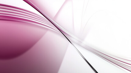 Wall Mural - elegant abstract waves in pink and white