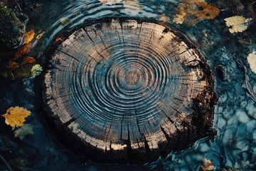 Wall Mural - Tree Stump in Water