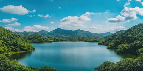 Wall Mural - Lake with Trees