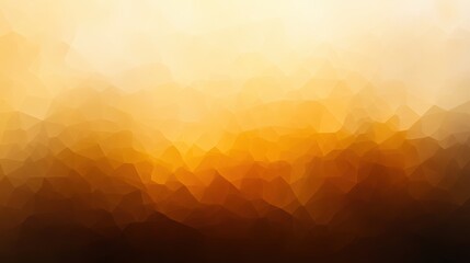 Wall Mural - Low-poly 3D abstract background with subtle gradient tones of yellow, orange, and soft brown.