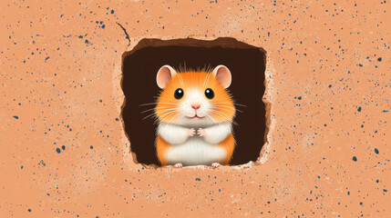 Canvas Print - Brutal hamster, A hamster dressed as a gladiator in a stock image, showcasing high fidelity and vibrant colors.