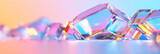 A futuristic growth of hexagonal crystals, each edge sparkling as they appear to assemble