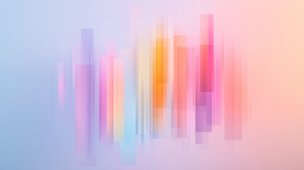 Aufkleber - A rhythmic composition of vividly hued bars towering and shrinking, each reacting in real-time for