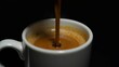 © ANDREY PROFOTO - Elegant espresso in white ceramic cup