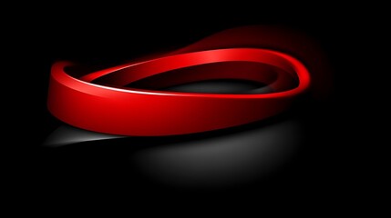 Abstract Red And Black Swirling Design