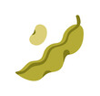 © Good Studio - Soybean pod. Soy bean, green edamame seed. Fresh organic legume, vegan vegetarian protein food. Healthy natural Asian soya vegetable. Flat vector illustration isolated on white background