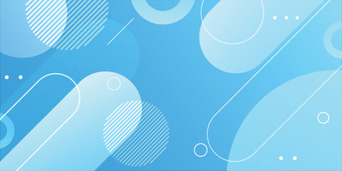 Wall Mural - abstract blue geometric shapes background. dynamic shapes composition. vector illustration