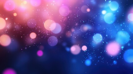 Wall Mural - blurred technology background with neon blue tones and abstract circuits
