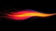 © Fenny - Abstract fiery wave, dark background, energy concept, website banner