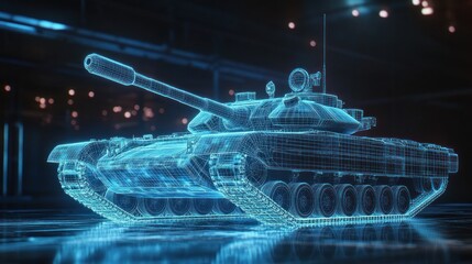 Poster - Cybernetic Tank: A Digital Hologram of Military Power