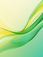 Poster - Upward flowing lines representing growth and nature in a bright and vibrant abstract design. Generative AI