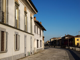 Wall Mural - Gaggiano, historic town along the Naviglio Grande, Milan, Italy