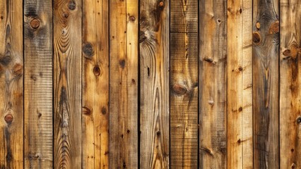 Aufkleber - Weathered Wooden Planks with Natural Grain Patterns and Knots, Ideal for Rustic Backgrounds or Textures