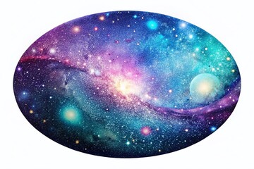 Wall Mural - Minimalist Galaxy Glitter: Shiny Sparkling Star Pattern Background